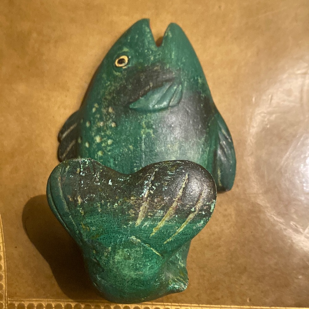 Whimsical fish towel hook